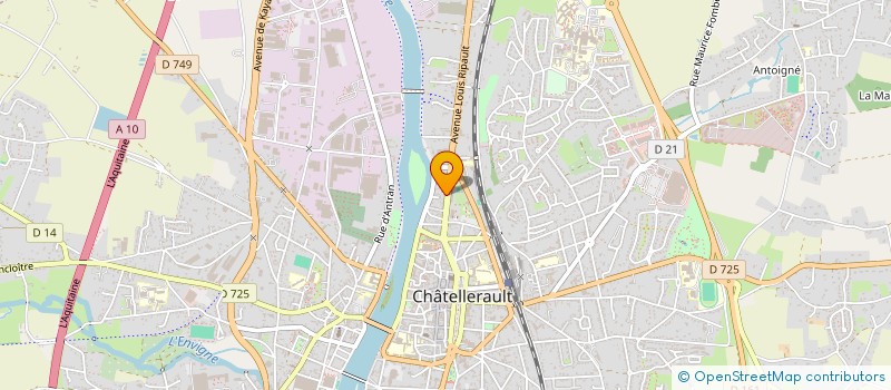 localisation de l'entreprise MONSIEUR KEVIN ABERGEL  CHATELLERAULT