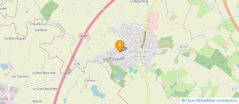 localisation de l'entreprise MONSIEUR KEVIN AIRAULT  CHOLET