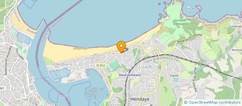 localisation de l'entreprise MONSIEUR KEVIN ALBERNY  HENDAYE