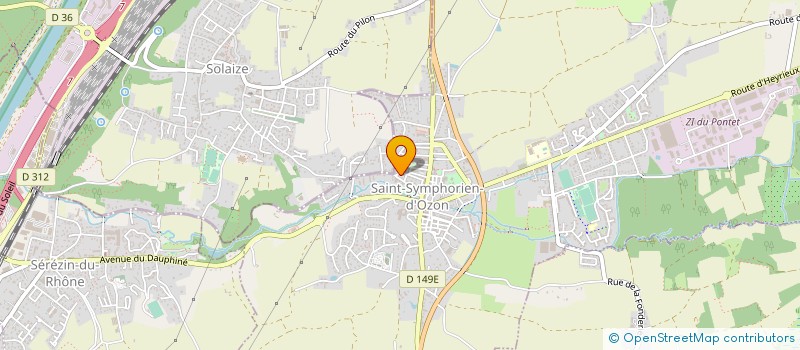 localisation de l'entreprise MONSIEUR KEVIN ALDEGUER  SAINT-SYMPHORIEN-D'OZON