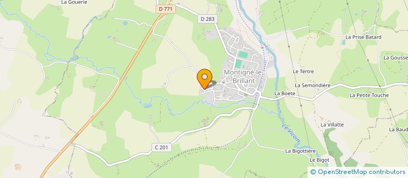 localisation de l'entreprise MONSIEUR KEVIN ALONSO  MONTIGNE-LE-BRILLANT