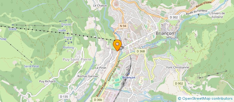 localisation de l'entreprise MONSIEUR KEVIN ALPHAND  BRIANCON