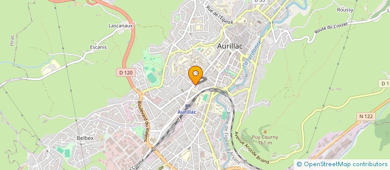 localisation de l'entreprise MONSIEUR KEVIN AMBROISE à AURILLAC