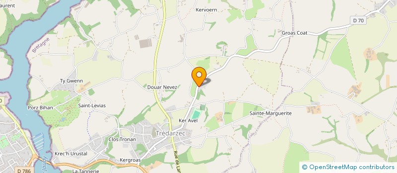 localisation de l'entreprise MONSIEUR KEVIN ANDRE  TREDARZEC