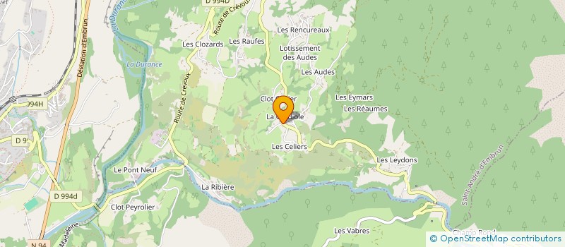 localisation de l'entreprise MONSIEUR KEVIN ANTON  LES ORRES