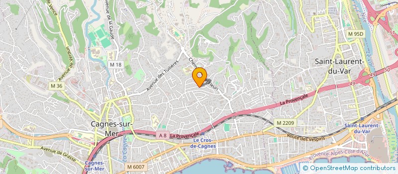 localisation de l'entreprise MONSIEUR KEVIN ANTON  CAGNES-SUR-MER