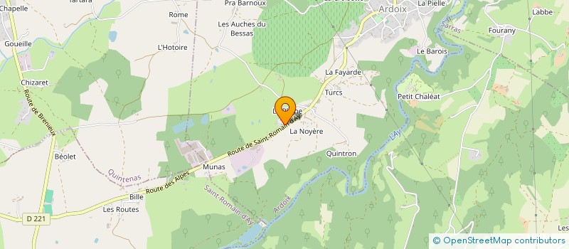 localisation de l'entreprise MONSIEUR KEVIN ARCHIER  ARDOIX