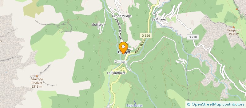 localisation de l'entreprise MONSIEUR KEVIN ARGENTIER  ORNON