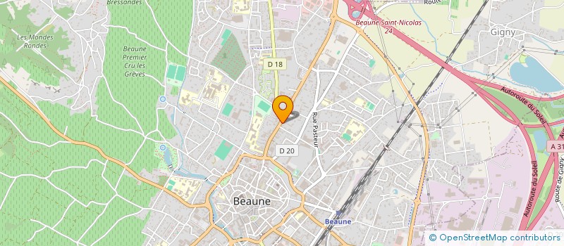 localisation de l'entreprise MONSIEUR KEVIN ARTHUR à BEAUNE