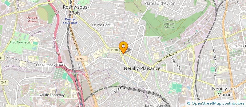 localisation de l'entreprise MONSIEUR KEVIN ASANTE  NEUILLY-PLAISANCE