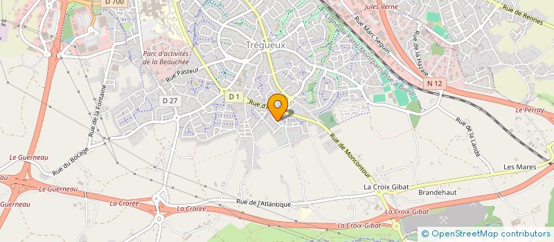 localisation de l'entreprise MONSIEUR KEVIN ASSENSION  TREGUEUX