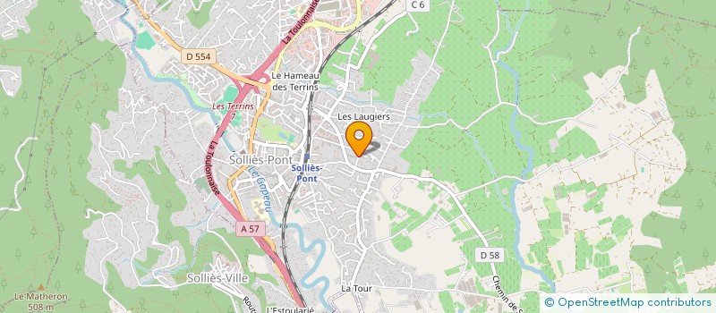 localisation de l'entreprise MONSIEUR KEVIN AUBERIVE  SOLLIES-PONT