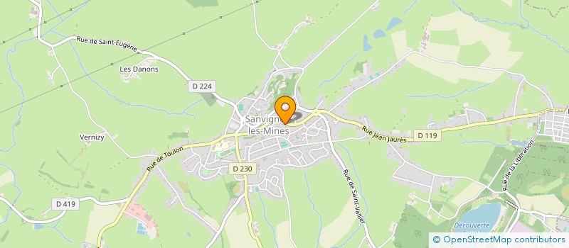 localisation de l'entreprise MONSIEUR KEVIN AUBLANC  SANVIGNES-LES-MINES