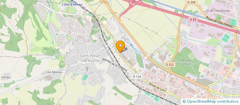 localisation de l'entreprise MONSIEUR KEVIN AUDELAIN  BOURGOIN-JALLIEU