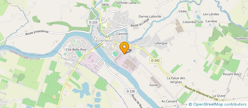 localisation de l'entreprise MONSIEUR KEVIN AUDIBERT  CASSENEUIL