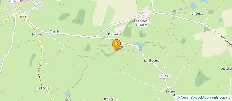 localisation de l'entreprise MONSIEUR KEVIN AUGER  SAINT LEOPARDIN D'AUGY