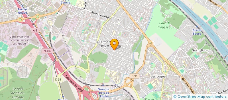 localisation de l'entreprise MONSIEUR KEVIN AVELINE  RIS-ORANGIS