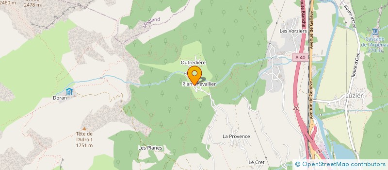 localisation de l'entreprise MONSIEUR KEVIN AVERY  SALLANCHES