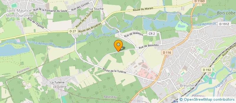 localisation de l'entreprise MONSIEUR KEVIN AZIEAU  BREUILLET