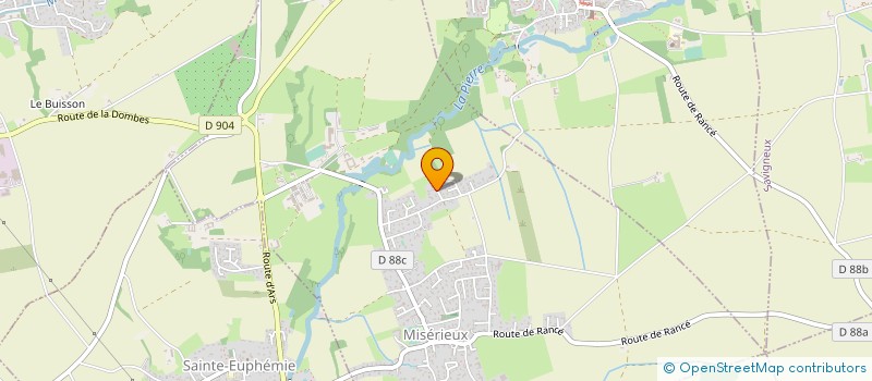 localisation de l'entreprise MONSIEUR KEVIN BAILLET  MISERIEUX