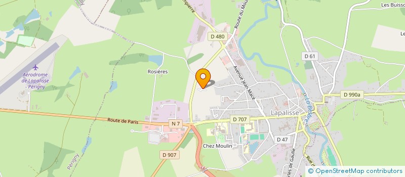 localisation de l'entreprise MONSIEUR KEVIN BAILLY  LAPALISSE