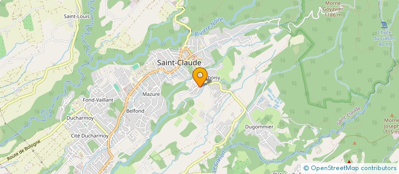 localisation de l'entreprise MONSIEUR KEVIN BALON  SAINT-CLAUDE
