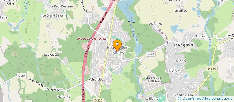 localisation de l'entreprise MONSIEUR KEVIN BALY à LIMOGES