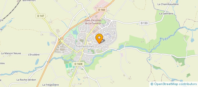 localisation de l'entreprise MONSIEUR KEVIN BANCHEREAU  TREMENTINES