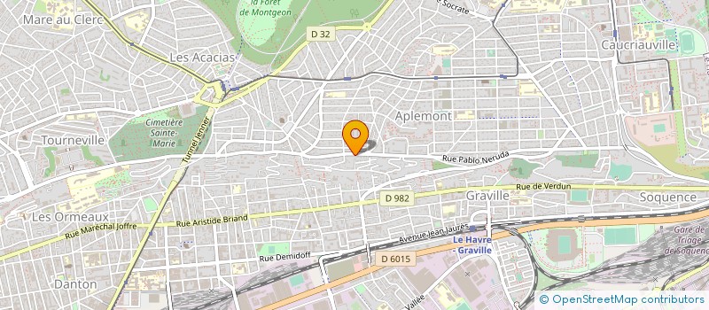 localisation de l'entreprise MONSIEUR KEVIN BANNIER à LE HAVRE