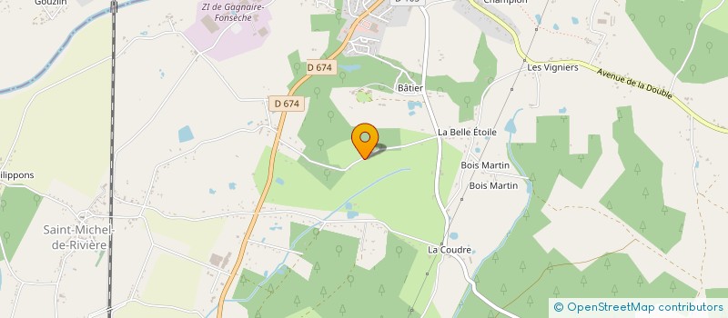 localisation de l'entreprise MONSIEUR KEVIN BAPTISTE  LA ROCHE CHALAIS