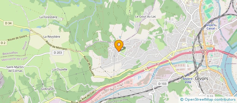 localisation de l'entreprise MONSIEUR KEVIN BARAN à GIVORS