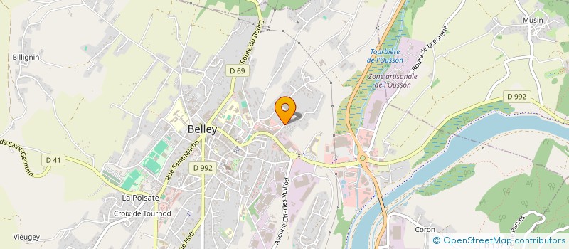 localisation de l'entreprise MONSIEUR KEVIN BARBARA  BELLEY