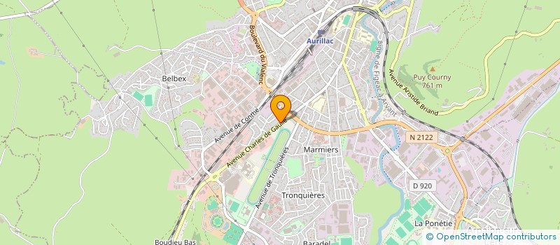 localisation de l'entreprise MONSIEUR KEVIN BARBES à AURILLAC
