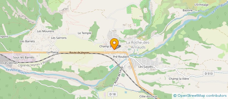 localisation de l'entreprise MONSIEUR KEVIN BARDEL  LA ROCHE-DES-ARNAUDS