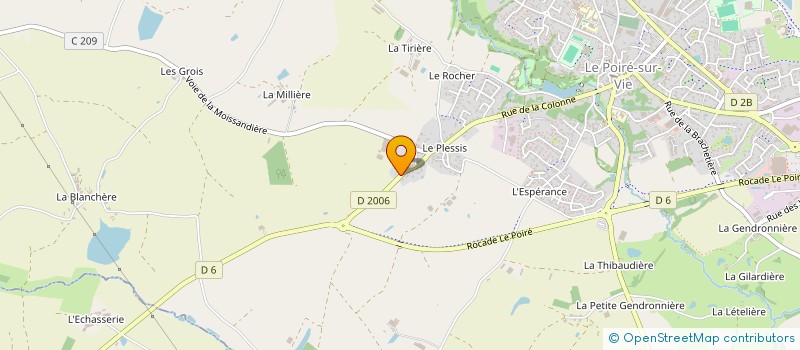 localisation de l'entreprise MONSIEUR KEVIN BARENTS  LE POIRE-SUR-VIE