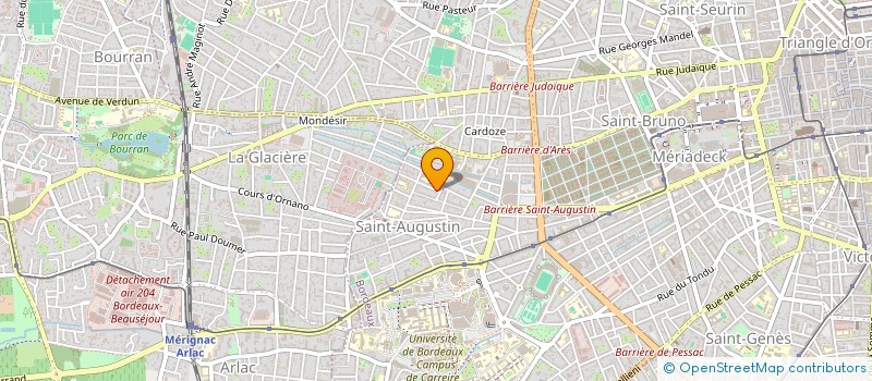 localisation de l'entreprise MONSIEUR KEVIN BARON  BORDEAUX