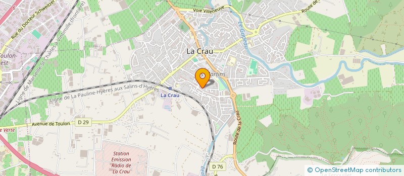 localisation de l'entreprise MONSIEUR KEVIN BARRA  LA CRAU