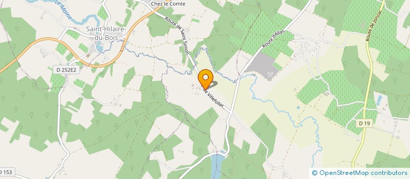 localisation de l'entreprise MONSIEUR KEVIN BARRAUD  SAINT-SIMON-DE-BORDES