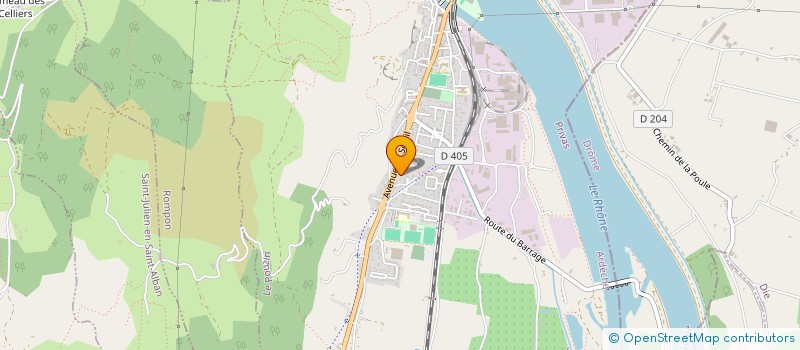 localisation de l'entreprise MONSIEUR KEVIN BARRUEL-BRUSSIN  LE POUZIN