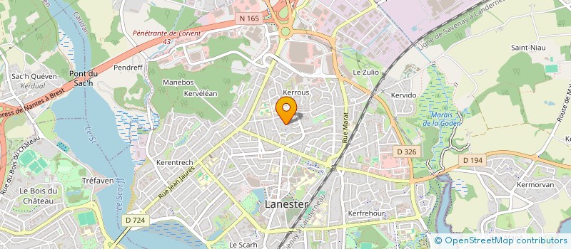 localisation de l'entreprise MONSIEUR KEVIN BARS  LANESTER