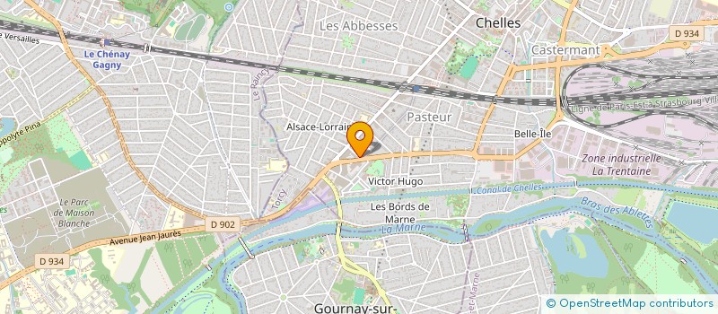 localisation de l'entreprise MONSIEUR KEVIN BASTILLE  CHELLES