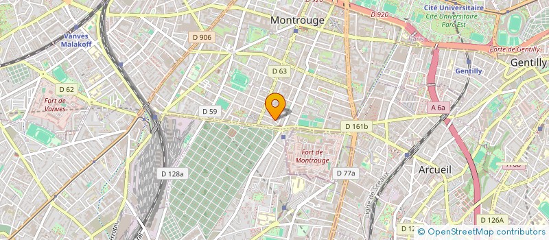 localisation de l'entreprise MONSIEUR KEVIN BASURTO  MONTROUGE