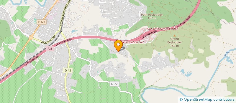 localisation de l'entreprise MONSIEUR KEVIN BATTISTA  VIDAUBAN