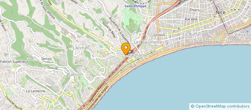 localisation de l'entreprise MONSIEUR KEVIN BAUBEAU à NICE