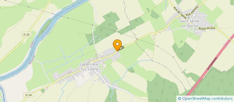 localisation de l'entreprise MONSIEUR KEVIN BAUER  LAPERRIERE-SUR-SAONE