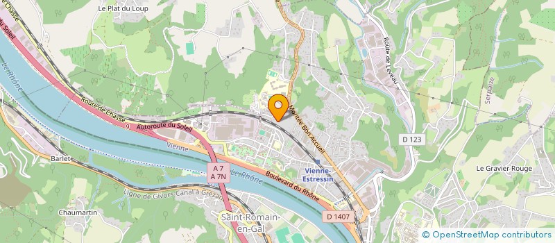 localisation de l'entreprise MONSIEUR KEVIN BAULE  VIENNE