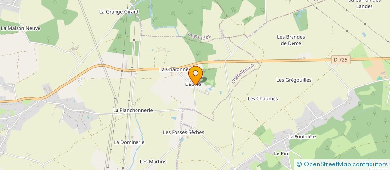 localisation de l'entreprise MONSIEUR KEVIN BEAU  CHATELLERAULT