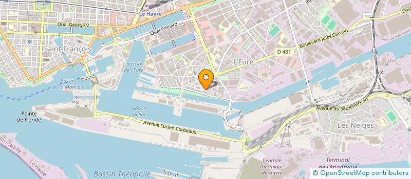 localisation de l'entreprise MONSIEUR KEVIN BEAUDOIN  LE HAVRE