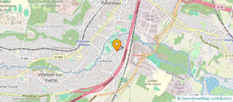 localisation de l'entreprise MONSIEUR KEVIN BEAUMONT  VILLEBON-SUR-YVETTE