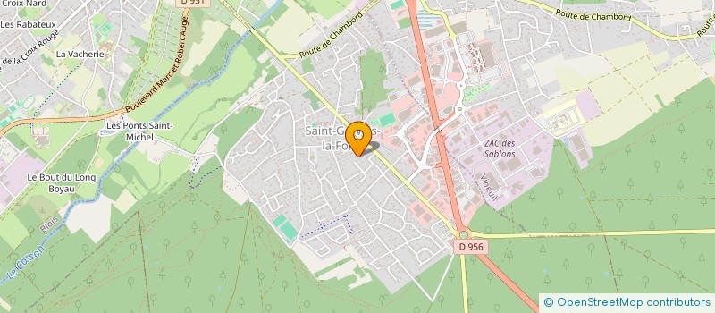 localisation de l'entreprise MONSIEUR KEVIN BEAUSSIER  SAINT-GERVAIS-LA-FORET